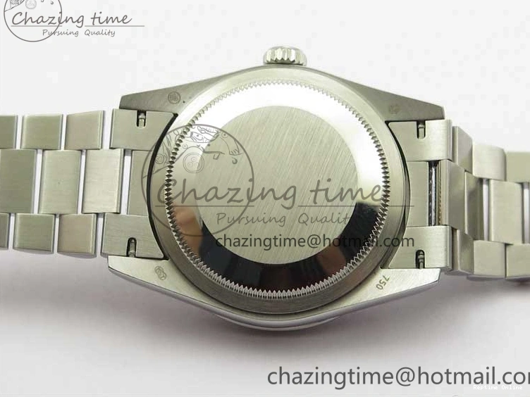 0516 Day-Date 36mm 128239 SS Crystal BP Best Edition White MOP Crystal Marker Dial on SS President Bracelet A MoistureWicking 2682